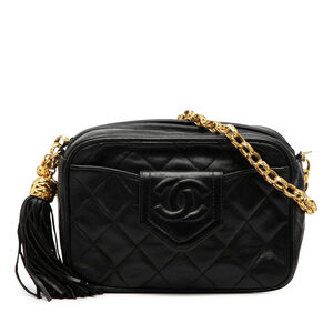 Pre-Loved Chanel CC Quilted Lambskin Tassel Camera Bag